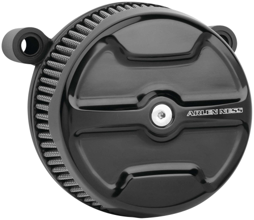 Arlen Ness - Arlen Ness Big Sucker Stage I Air Filter Kit - Black Knuckle - Synthetic Filter - 50-754