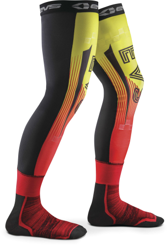 EVS - EVS Fusion Socks - FSN-HIVIZ/R-L/XL - Hi-Vis Yellow/Red - Lg-XL