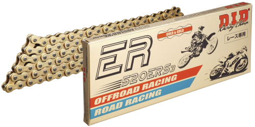 D.I.D - D.I.D 520 ERS3 ER Series Exclusive Racing Chain - 110 Links - Gold - 520ERS3110RB