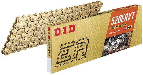 D.I.D - D.I.D 520 ERVT Racing Chain - 120 Links - Gold-Black - 520ERVTG X 120FB