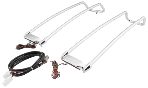 Namz - Namz Saddlebag Lid Rail Guard - Chrome - LLC-SBLR-C