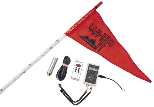 Whip-It - Whip-It Deluxe Led Light Rod - 3ft. - Black - 3-113DXB2