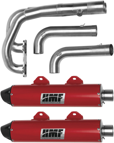 HMF Engineering - HMF Engineering Performance Series Dual Full System Exhaust - Brushed - 35696636683