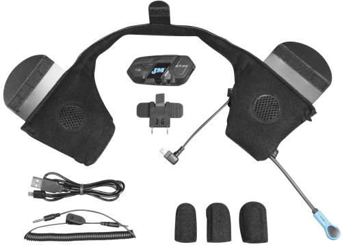 J&M - J&M Elite BT-04 Series Bluetooth Headset for Half Style Helmets - HSBT-04EL-HHU