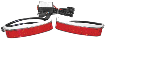 Namz - Namz Stiletto Saddlebag LED Lights - Chrome - LLC-SSBL-C