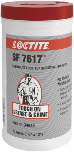 Loctite - Loctite SF 7617 Industrial Hand Wipes - White - 337637