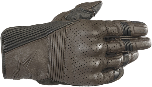 Alpinestars - Alpinestars Mustang V2 Leather Gloves - 3566118-811-S - Tobacco Brown/Black - Small