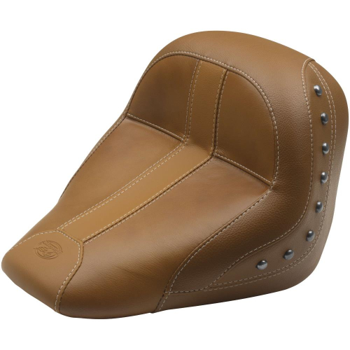 Mustang - Mustang Studded Solo Seat for Scout - Brown (Brown Leather Inserts) - 75391MV