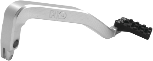 Hammerhead Designs - Hammerhead Designs Rear Brake Pedal Lever Kit - Fixed Brake Tip - Silver/Black - 02-1903-24-60