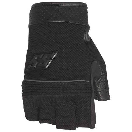 Speed & Strength - Speed & Strength Half Nelson Fingerless Mesh Gloves - 1102-0120-0153 - Black - Medium