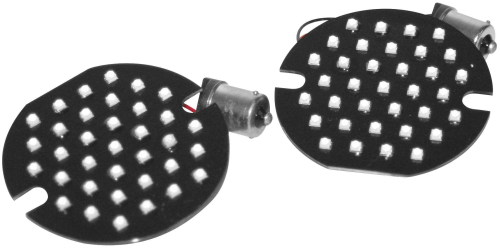 Namz - Namz Flat Style Turn Signal Inserts - Red - Rear - LLC-FL6R