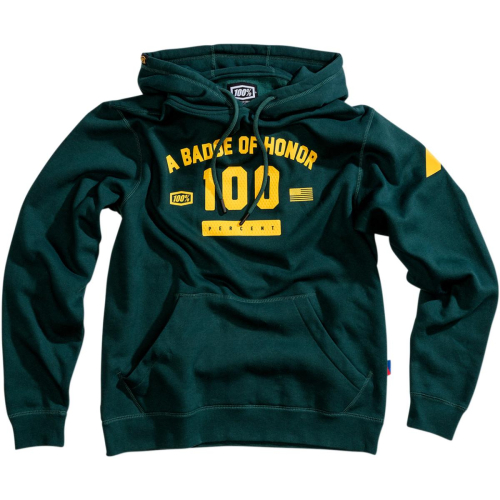 100% - 100% Emerald Pullover Hoodie - 36036-351-10 - Emerald - Small