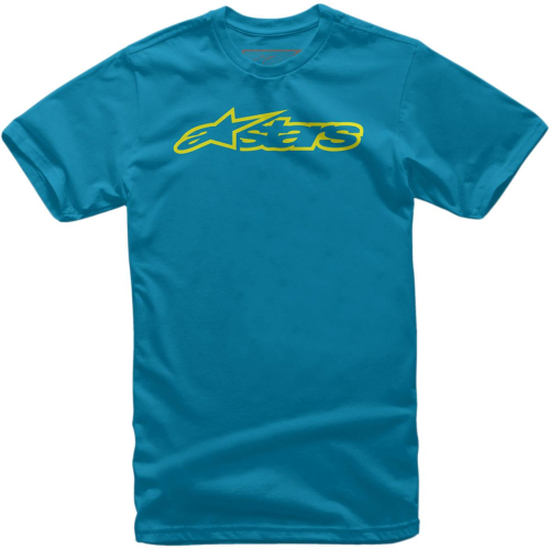 Alpinestars - Alpinestars Blaze Youth T-Shirt - 3038-72000-7955-XS - Royal/Yellow - X-Small