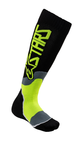 Alpinestars - Alpinestars MX Plus-2 Youth Socks - 4741920-155-YOUTH - Black/Yellow Fluo - OSFM