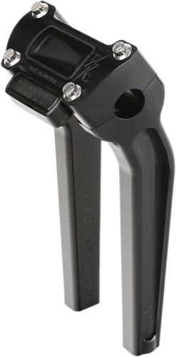Thrashin Supply Company - Thrashin Supply Company Pullback Handlebar Riser Kit with Gauge Cutout - 9-1/2in. - Anodized Black - TSC-9500-1