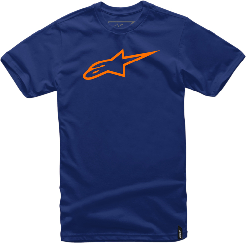 Alpinestars - Alpinestars Ageless T-Shirt - 10327203070322X - Navy/Orange - 2XL