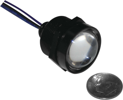 Namz - Namz 1in. Royal Flush Mount G2 LED - 2-Wire - Black/Red - LLC-RFBB-R