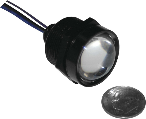 Namz - Namz 1in. Royal Flush Mount G2 LED - 3-Wire - Black/Red/Amber - LLC-RFBB-RA