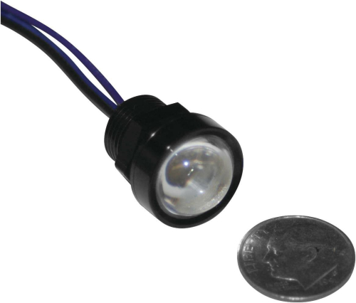 Namz - Namz 9/16in. Royal Flush Mount G2 LED - 2-Wire - Black/Red - LLC-RFBS-R
