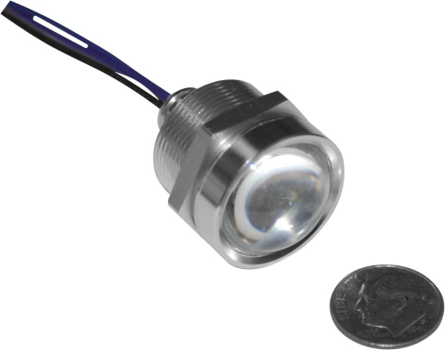 Namz - Namz 1in. Royal Flush Mount G2 LED - 3-Wire - Polished/Red/Amber - LLC-RFPB-RA