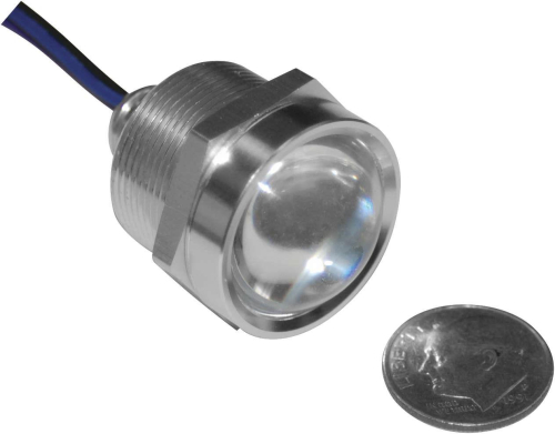 Namz - Namz 1in. Royal Flush Mount G2 LED - 3-Wire - Polished/White/Amber - LLC-RFPB-WAS