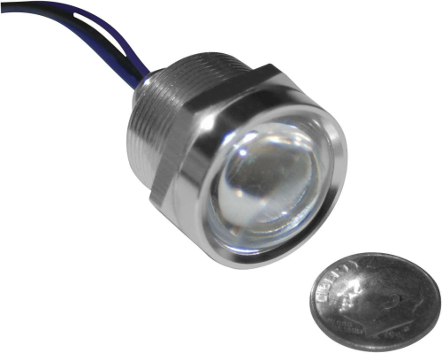 Namz - Namz 1in. Royal Flush Mount G2 LED - 2-Wire - Polished/Red/Red - LLC-RFPB-RR