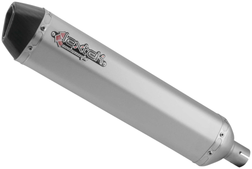 Lextek - Lextek SA1 Slip On Exhaust - 304 Matte Stainless Sleeve - Carbon Fiber End Cap - SA1
