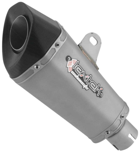 Lextek - Lextek XP10 Slip On Exhaust - Stainless Sleeve- Carbon Fiber End Cap - XP10