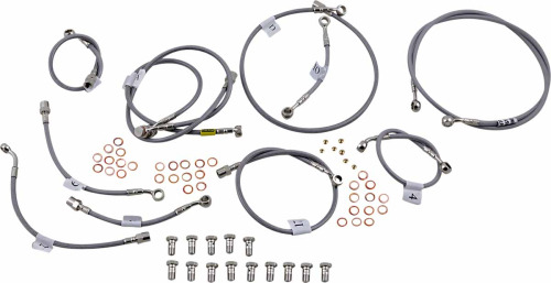 Galfer Brakes - Galfer Brakes Stainless Steel Front/Rear Hydraulic Brake Line Kit - FK003D605-11