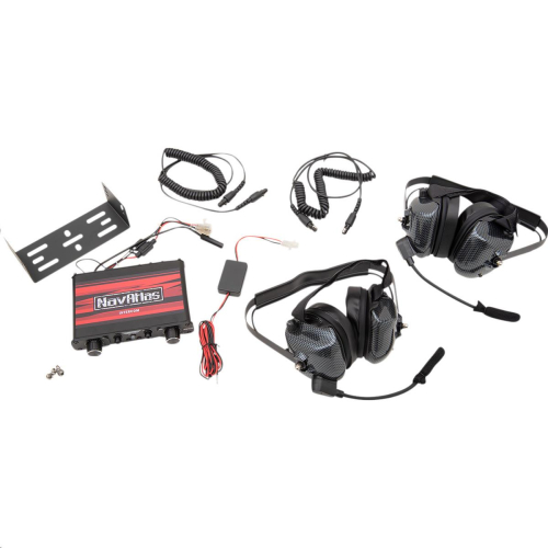 NavAtlas - NavAtlas NNT10 Intercom Set with 2 Behind the Head Headphones - NIO220PK