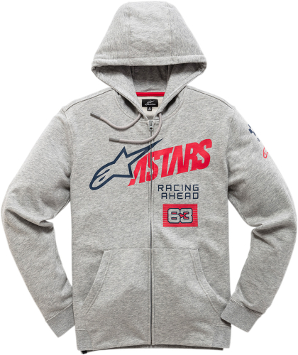 Alpinestars - Alpinestars Title Zip Hoodie - 12105130010262X - Gray Heather - 2XL