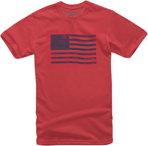Alpinestars - Alpinestars Flag T-Shirt - 1210-72026-30-XL - Red - X-Large