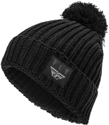 Fly Racing - Fly Racing Fly Pom Beanie - 351-0159 - Black - OSFM