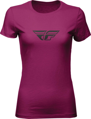 Fly Racing - Fly Racing Fly F-Wing Womens Tee - 356-04822X - Dark Magenta - 2XL