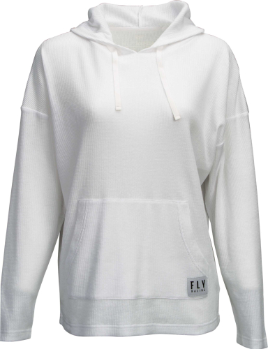 Fly Racing - Fly Racing Fly Oversized Thermal Womens Hoodie - 358-0141L - White - Large