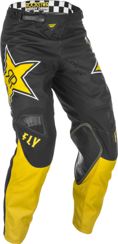 Fly Racing - Fly Racing Kinetic K221 Rockstar Pants - 374-02328 - Yellow/Black - 28