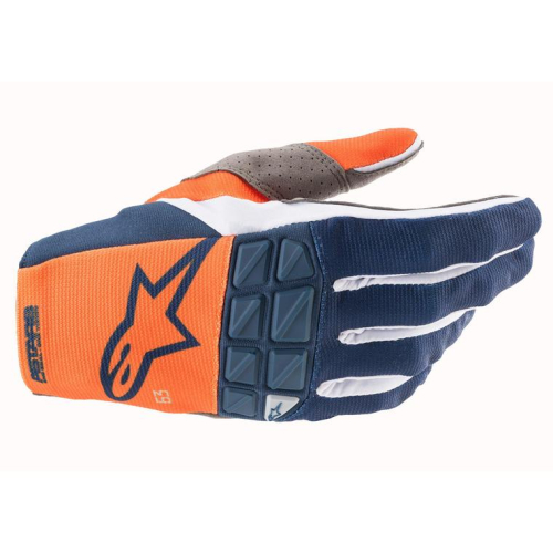 Alpinestars - Alpinestars Racefend Gloves - 3563521-477- L - Orange/Dark Blue - Large