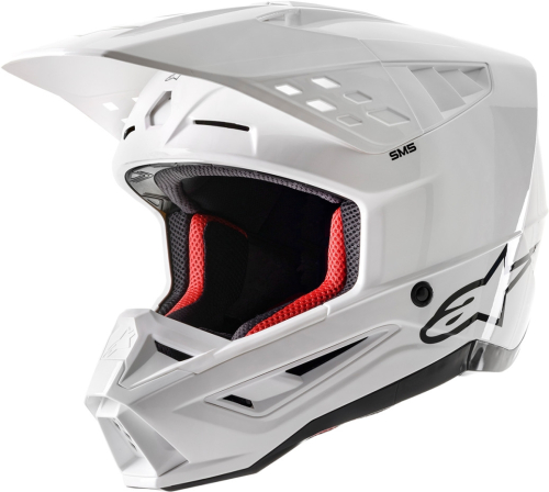 Alpinestars - Alpinestars SM5 Solid Helmet - 8303121-2180-2X - White Glossy - 2XL