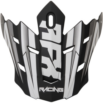 AFX - AFX Peak for FX-17 Helmets - Force Matte Black/White - 0132-1171