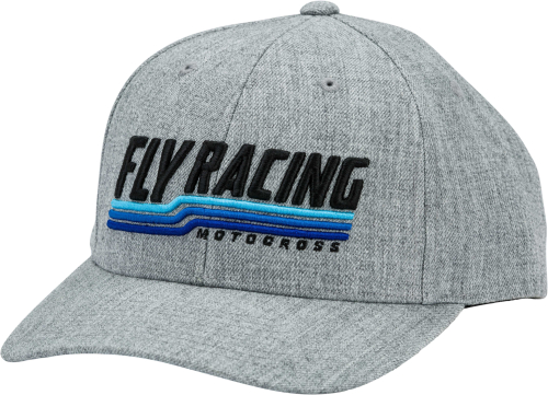 Fly Racing - Fly Racing Fly Nostalgia Hat - 351-0125 - Gray Heather - OSFM