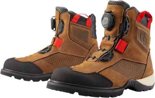 Icon - Icon Stormhawk Waterproof Boots - 3403-1163 - Brown - 8.5