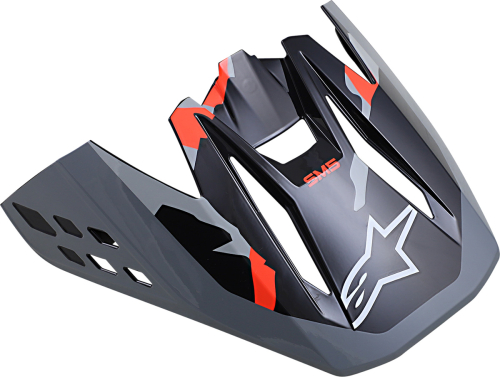 Alpinestars - Alpinestars Visor for S-M5 Helmets - Rover/Gray/Fluo Red/Gray - 8983821-1392