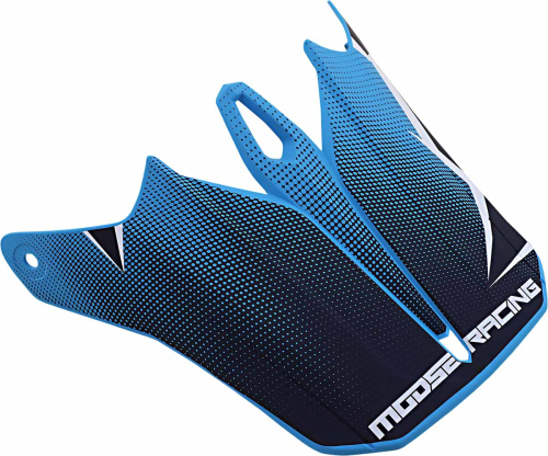 Moose Racing - Moose Racing Visor for F.I. Helmets - Agroid Black/Navy - 0132-1414