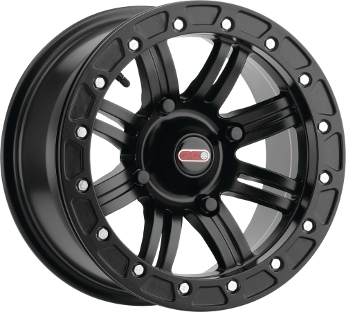 GMZ - GMZ GZ801 Liteloc Beadlock Wheel - 14x10 - 5+5 Offset - 4/136 - Matte Black - GZ80141047555B