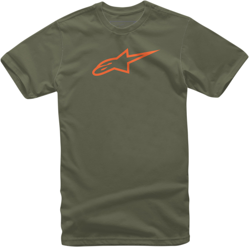 Alpinestars - Alpinestars Ageless T-Shirt - 1032720306940L - Military/Orange - Large