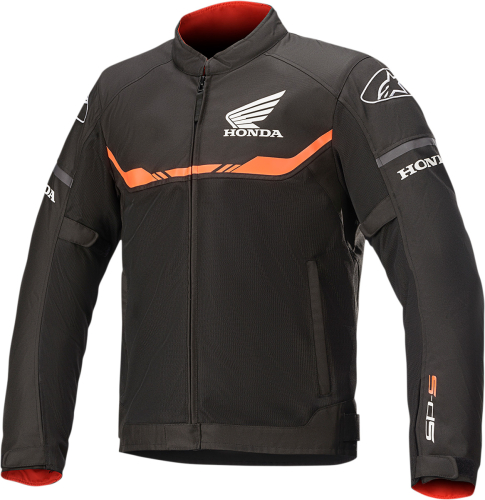 Alpinestars - Alpinestars Honda T-SPS Air Jacket - 3300421-1303-2X - Black/Bright Red - 2XL