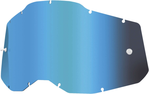 100% - 100% Replacement Lens for Adult Racecraft 2/Accuri 2/Stratus 2 Goggles - Blue Mirror - 51008-250-01
