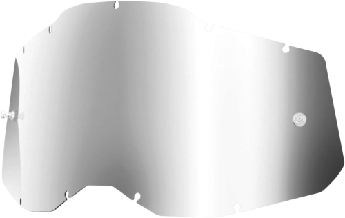 100% - 100% Replacement Lens for Adult Racecraft 2/Accuri 2/Stratus 2 Goggles - Silver Mirror - 51008-252-01