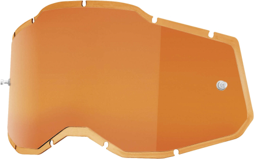 100% - 100% Replacement Injected Lenses for Adult Racecraft 2/Accuri 2/Stratus 2 Goggles - Persimmon - 51008-305-01