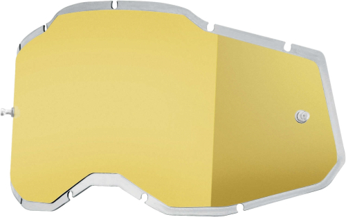 100% - 100% Replacement Injected Lenses for Adult Racecraft 2/Accuri 2/Stratus 2 Goggles -  Gold Mirror - 51008-359-01